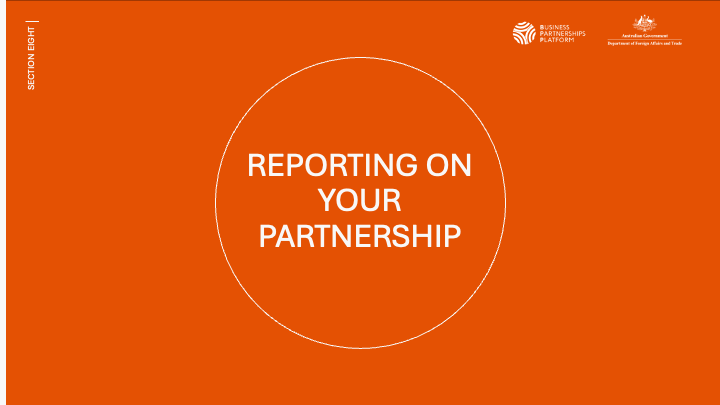 Reporting on your partnership